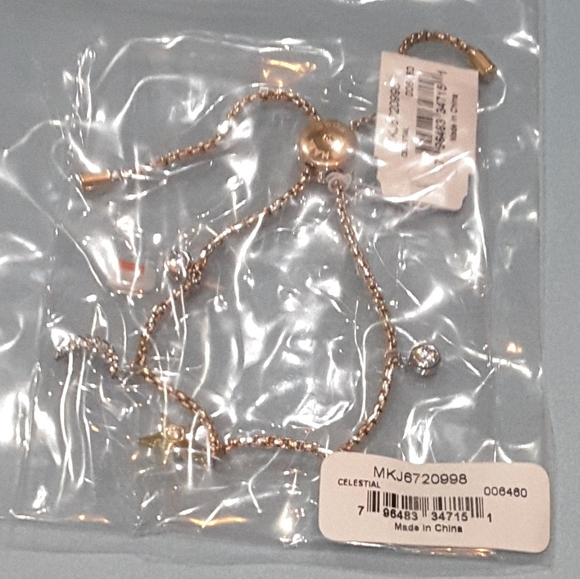 Michael Kors Celestial Slider Charm Bracelet Beyond Brilliant Crystal Accent NWT - Picture 7 of 8